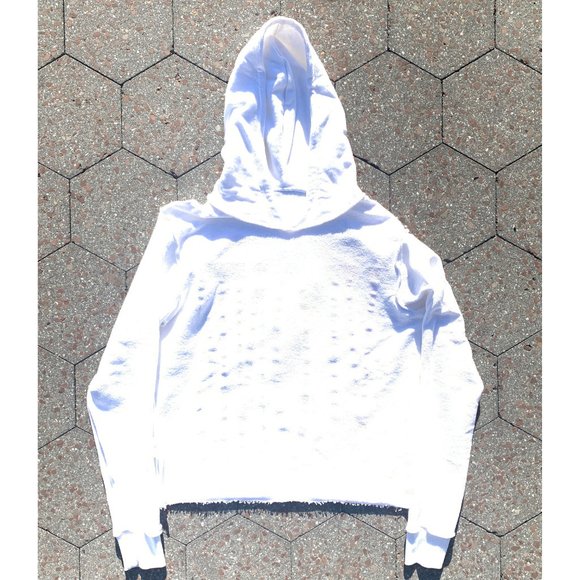 Vlone Reversible Red on White Hoodie Sweatshirt - Picture 6 of 7